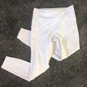 White lulu lemon leggings